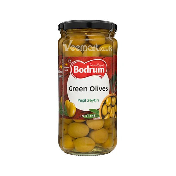 Bodrum Green Olives Whole (Yesil Zeytin) 330g