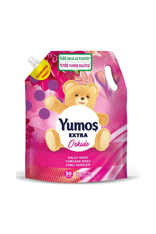 Yumoş Extra Fabric Softener Orchid Pouch 1.2L | Best Grocery