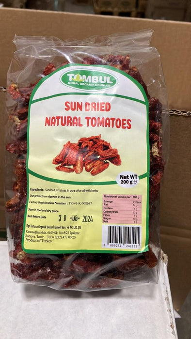 Tombul Natural Sun Dried Tomatoes (Dogal Domates Kurusu) 200 Gr