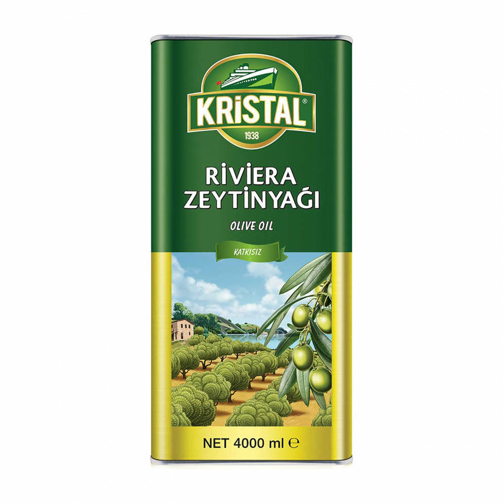 Kristal Riviera Doğal Sızma Zeytinyağı 4 Lt