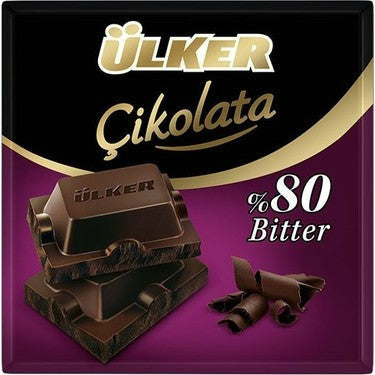 Ulker Golden Bitter %80 Cocoa Chocolate  60 Gr