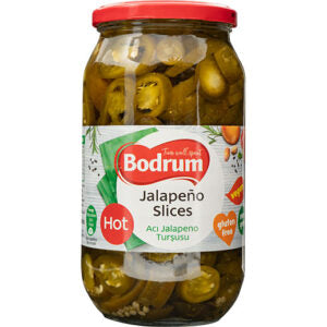 Bodrum Jalapeno Dilimleri (Acı Jalapeno Turşusu) 940 Gr