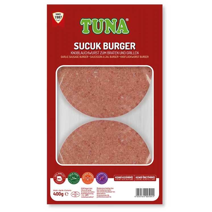 Tuna Sausage Burger (Sucuk Burger) 250gr