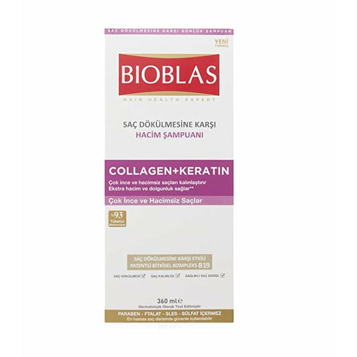 Bioblas Collagen+Keratin Anti Hairloss Shampoo 360 ml