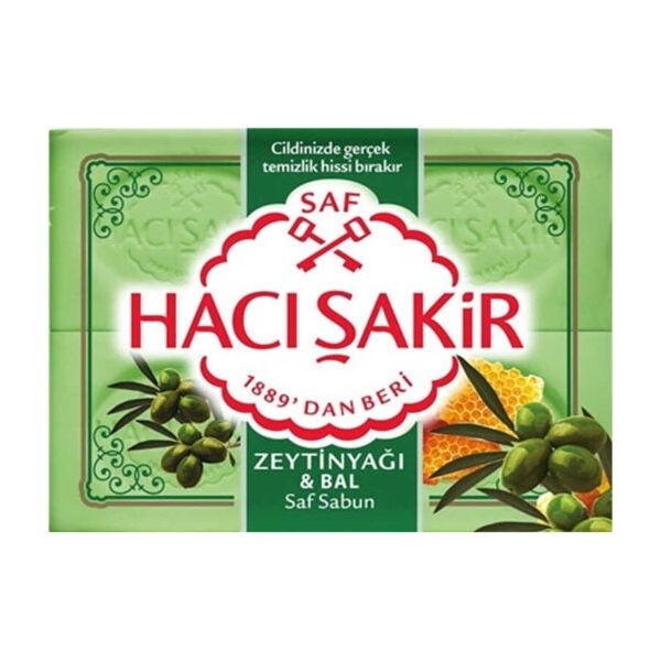 Haci Sakir Olive Oil And Honey Soap (4 X 150 Gr) Zeytinyag & Balli Sabun 600 Gr