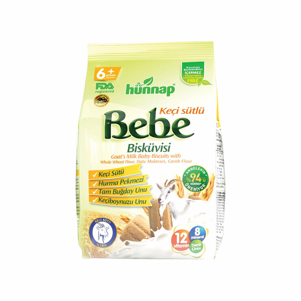 Hünnap Keçi Sütlü Bebe Bisküvisi 400gr