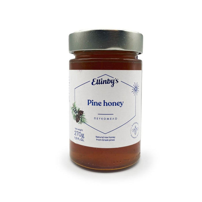 Ellinby's Greek Pine Honey (Natural Raw Honey From Greek Pines) 257 g
