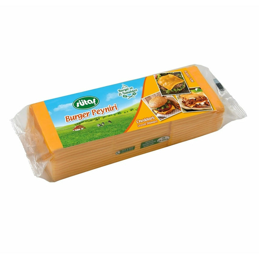 Sutas Sliced Burger Cheese Chedar (Dilimli Burger Peyniri) 1 kg