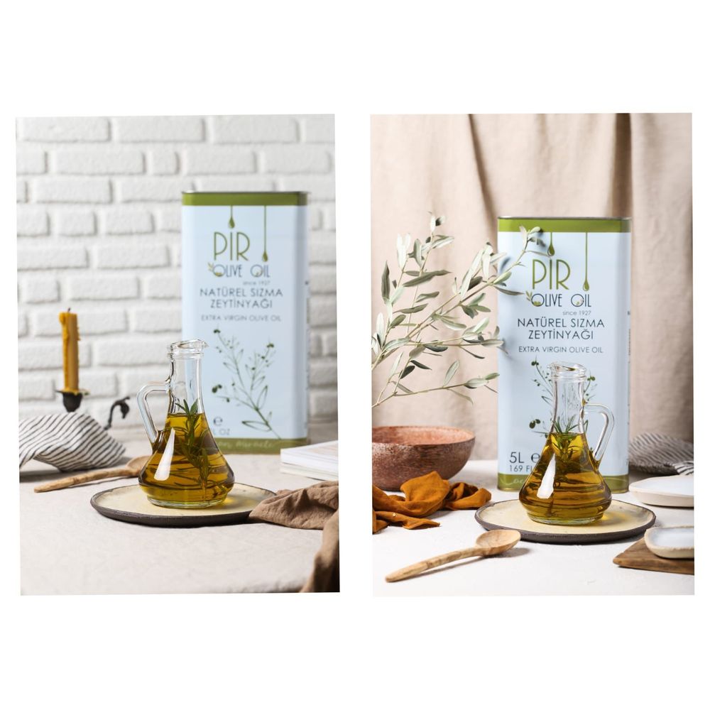 Pir Extra Virgin Olive Oil Tin (Naturel Sizma Zeytinyagi Teneke) 5000 Ml
