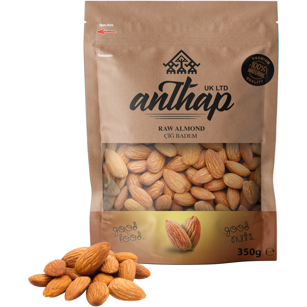 Anthap Raw Almonds Cig Badem 350g | Best Grocery