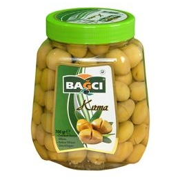 Bagci Cracked Green Olive (Kirma Yesil Zeytin)  Pet 700 Gr