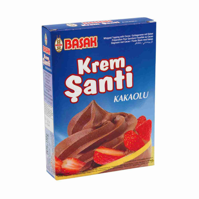 Basak Whipped Topping With Cacao (Krem Santi Kakaolu) 150g