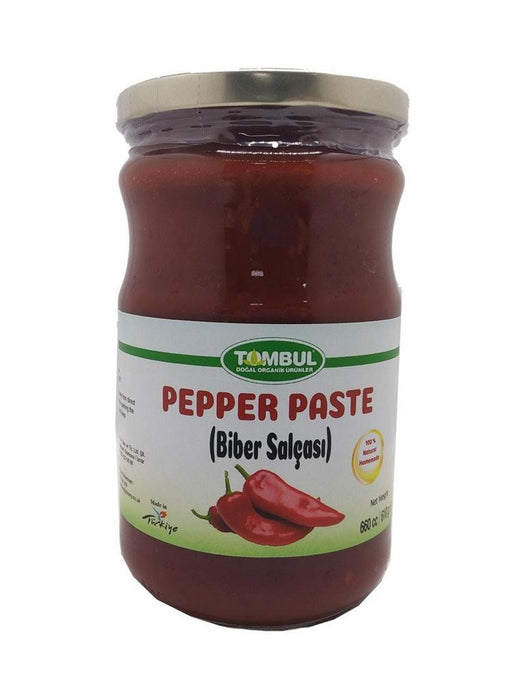 Tombul Natural Homemade Mild Pepper Paste (Ev Yapimi Tatli Biber Salcasi) 660 cc