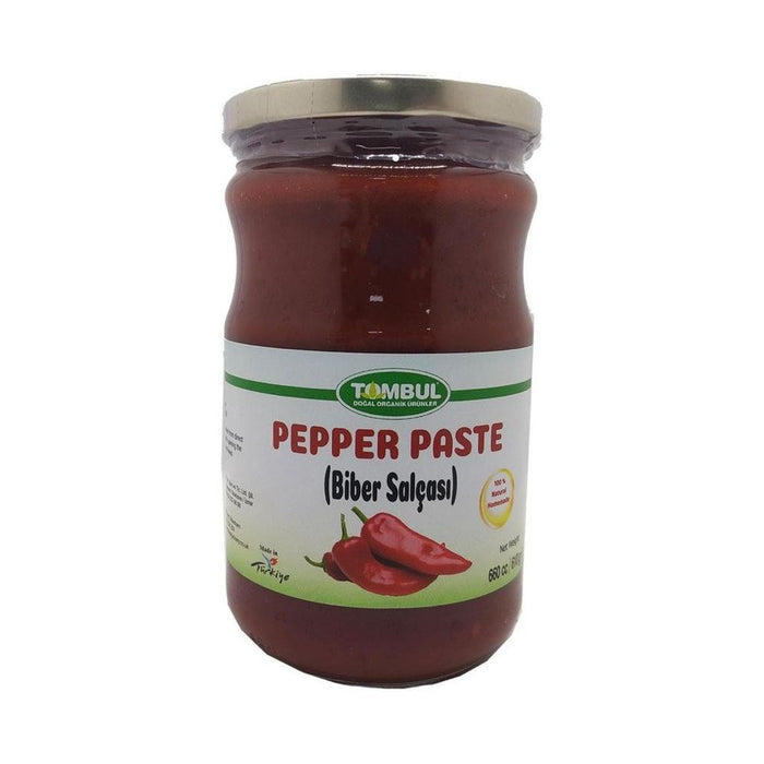 Tombul Natural Homemade Mild Pepper Paste (Ev Yapimi Tatli Biber Salcasi) 660 cc