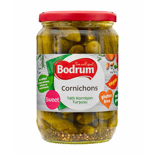 Bodrum Cornichons Sweet Tatli Kornison Tursusu 680g | Best Grocery
