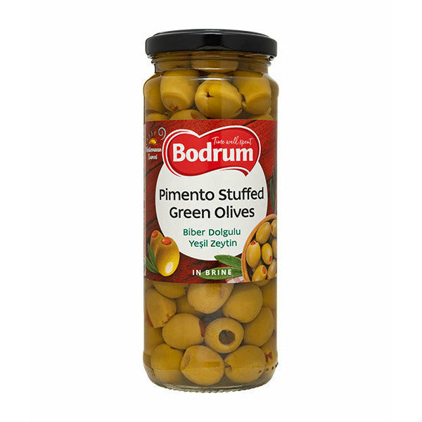 Bodrum Olives Pimento Stuffed With Pepper Paste (Biber Dolgulu Yesil Zeytin) 340g