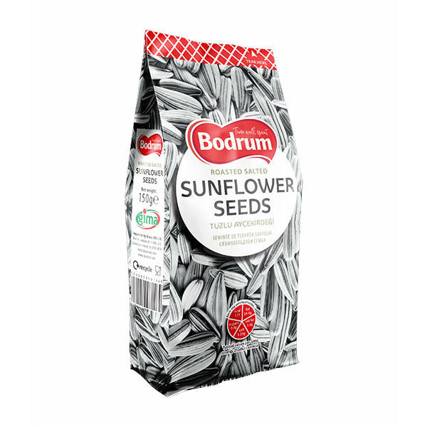 Bodrum Sunflower Seeds Salted Folio Pack (Tuzlu Aycekirdegi) 150 gr