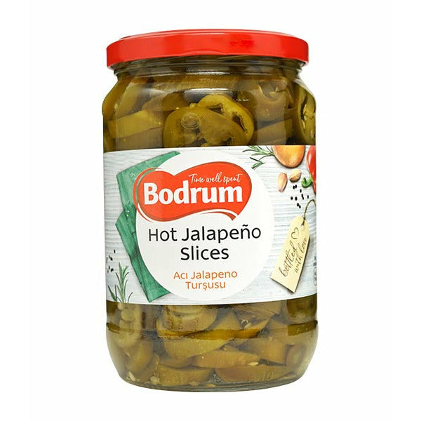 Bodrum Dilimli Acı Jalapeno Turşusu 680g