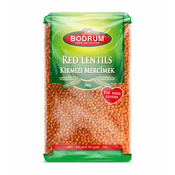 Bodrum Kırmızı Mercimek Bütün 2 kg