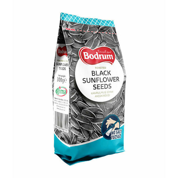 Bodrum Kavrulmuş Siyah Ayçekirdeği Tuzsuz 250 g
