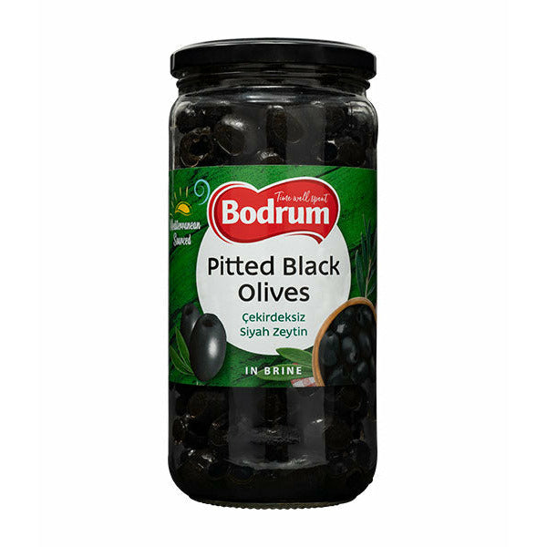 Bodrum Black Olives Pitted (Cekirdeksiz Siyah Zeytin) 340g