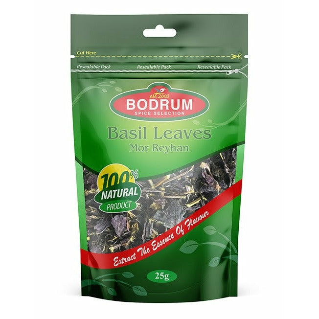 Bodrum Spice Basil Leaves (Mor Reyhan) 25g