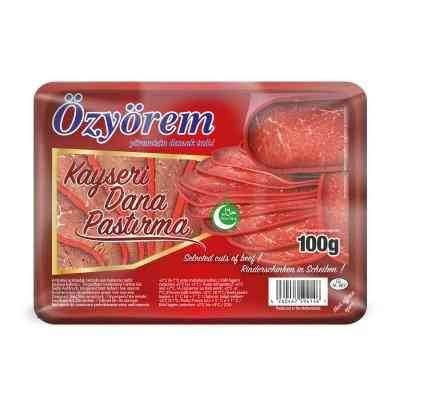 Ozyorem Kayseri Sliced Beef Pastrami (Dana Pastirma Dilimli) 100g