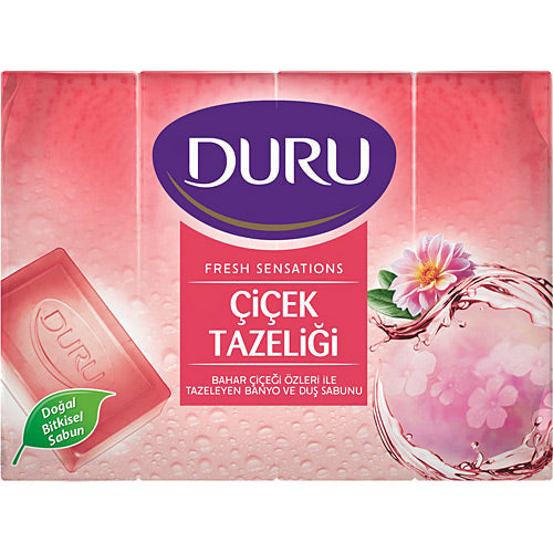 Duru Fresh Sensation Flower Infusion Shower Bar (Sabun) 4*150gr