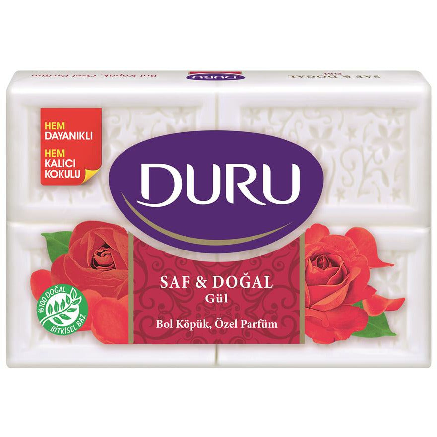 Evyap Duru Saf & Doğal Sabun (Gül) 4*150g