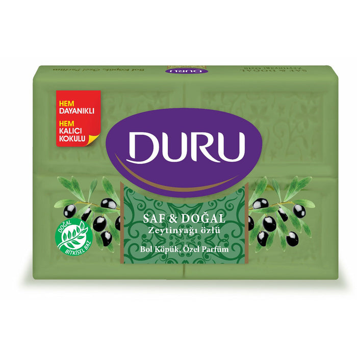 Evyap Duru Pure&Natural Green (Olive Oil) Soap 4*150 Gr