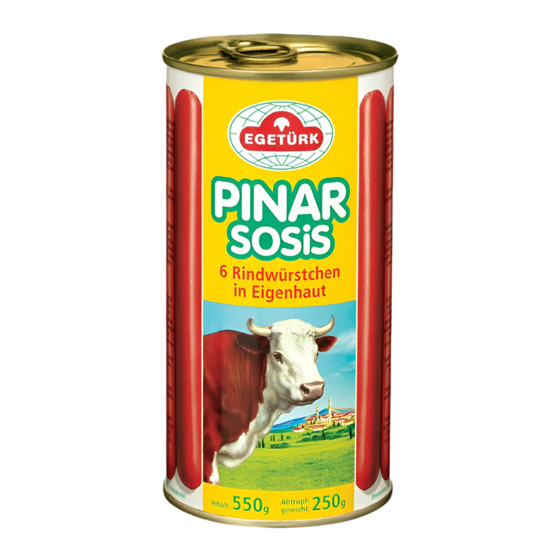 Egeturk Pinar Sosis Beef Sausages Can 250g | Best Grocery