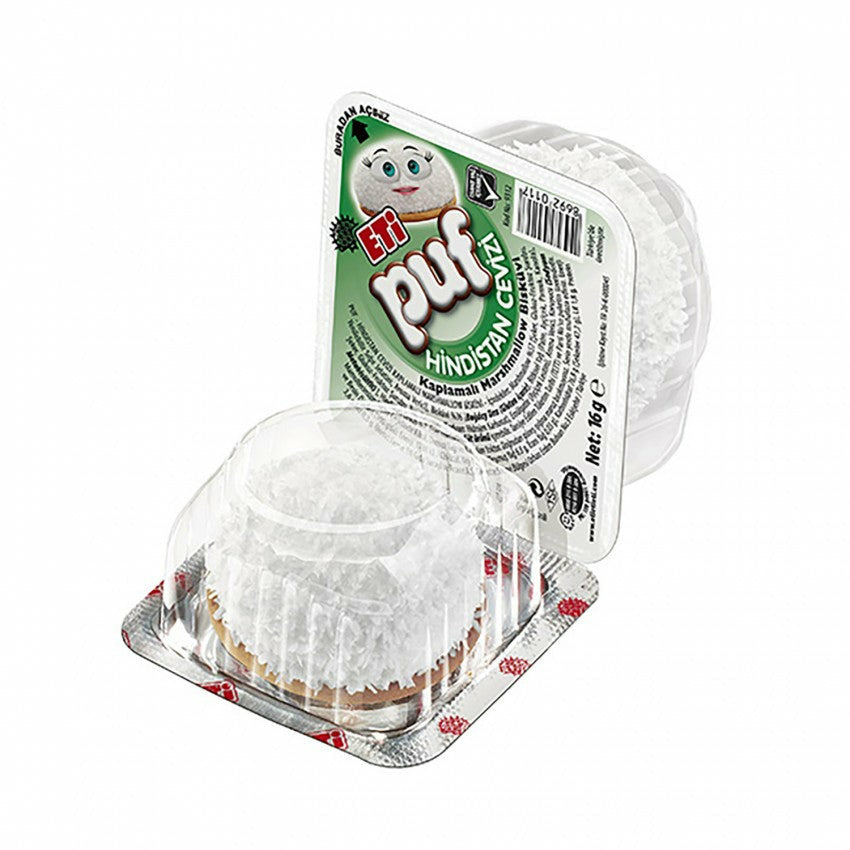 Eti Puf Hindistan Cevizli Coconut Marshmallow 16g | Best Grocery