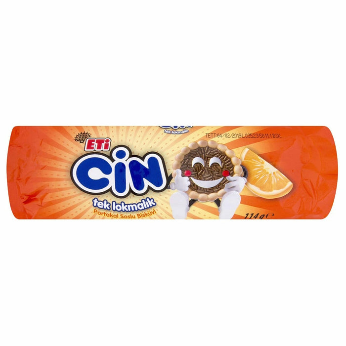 Eti Cin Orange Jelly Biscuit (Lokmalik Portakalli Biskuvi) 114 Gr