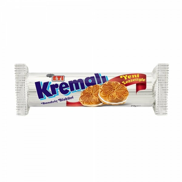 Eti Sandwich Biscuit with Cream (Kremali Sandvic Biskuvi) 61g