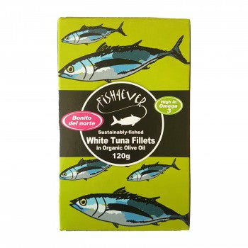 Fish 4 Ever White Tuna Fish In Organic Olive Oil 120g