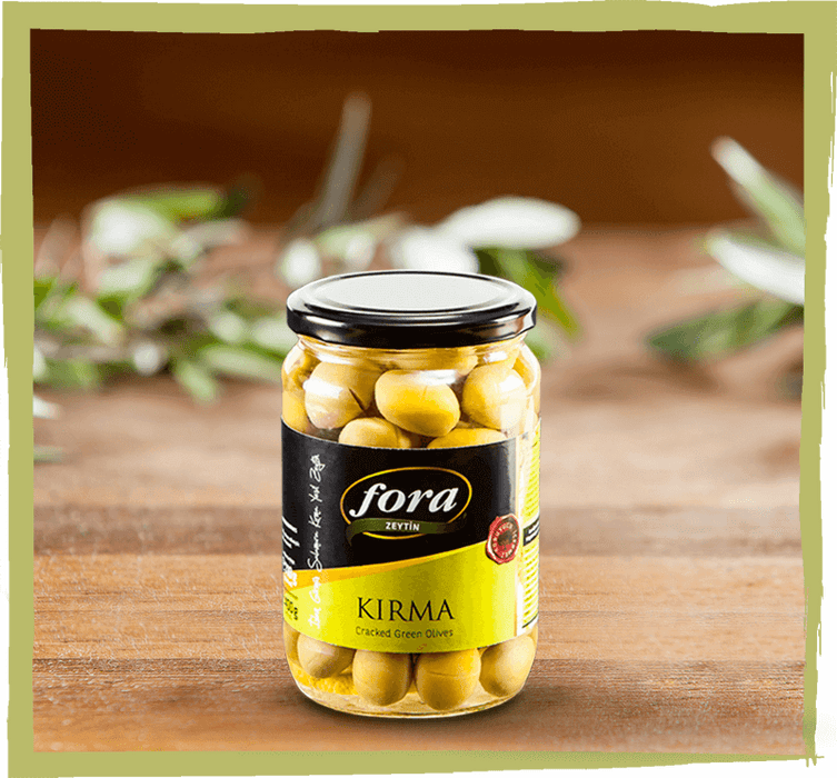 Fora Cracked Green Olives (Kirma Yesil Zeytin) 400 Gr