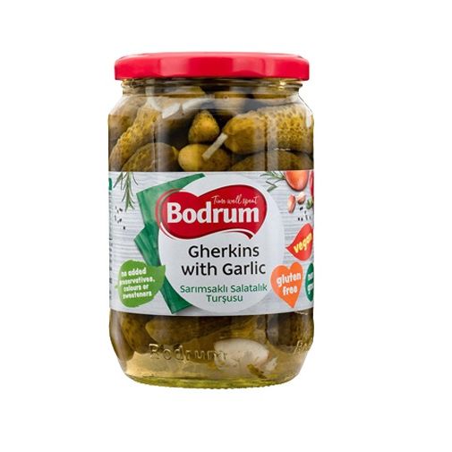 Bodrum Sarımsaklı Kornişon Turşu 680 Gr