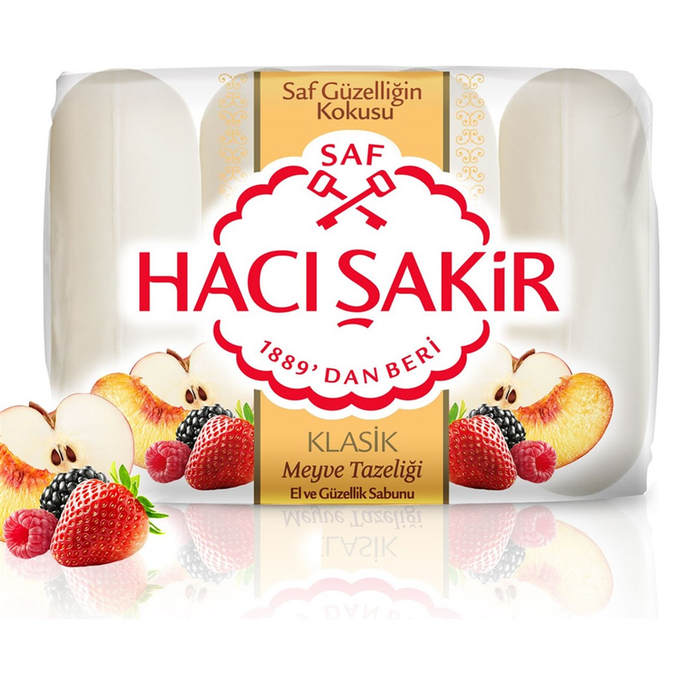 Haci Sakir Classic Fruit Freshness Soap 4*70 Gr