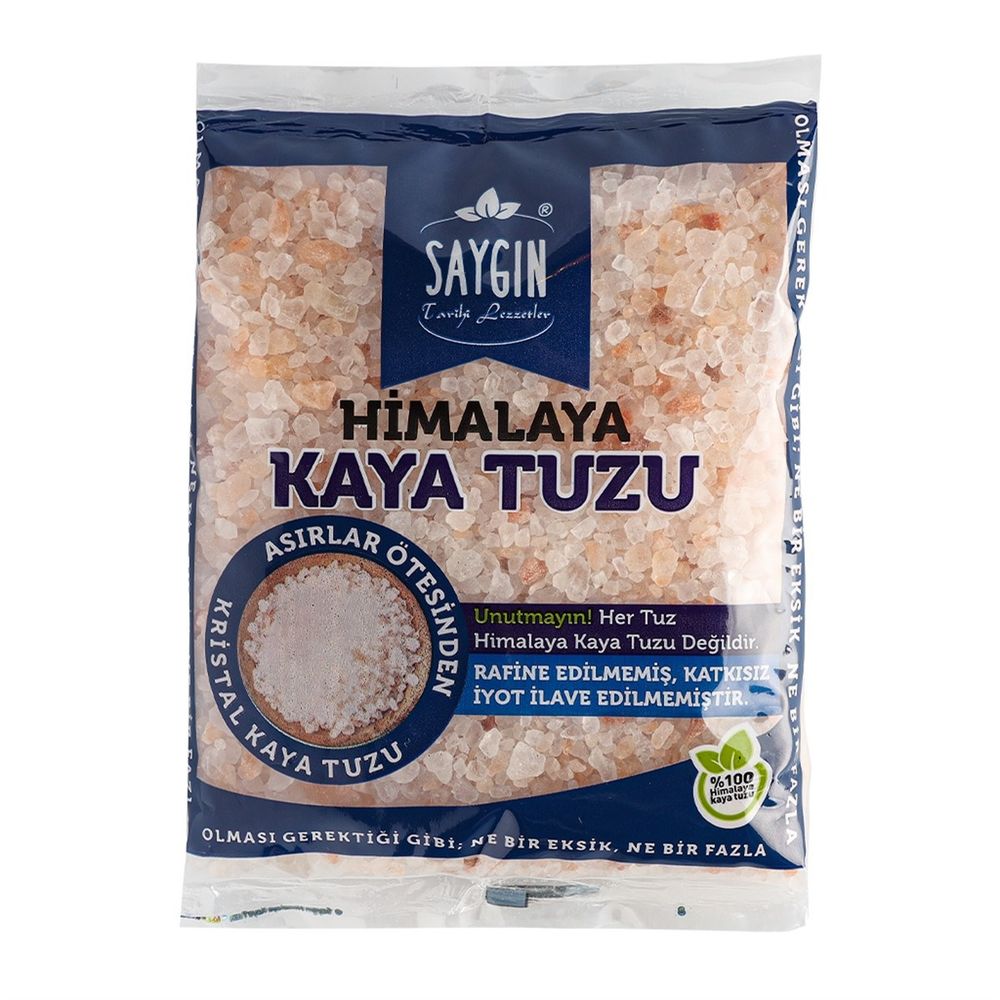 Saygın Poşet Himalaya Kaya Tuzu Öğütme (Himalayan Rock Salt) 500g