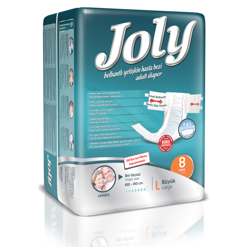 Joly Adult Diaper Belt Band Large Buyuk 8 Pcs | Best