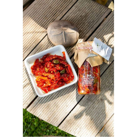 No 35 Urla Kaparili Domates Kurusu Ev Yapımı Doğal Katkısız (Tomato Sauce With Cappers Homemade Natural) 250 Gr