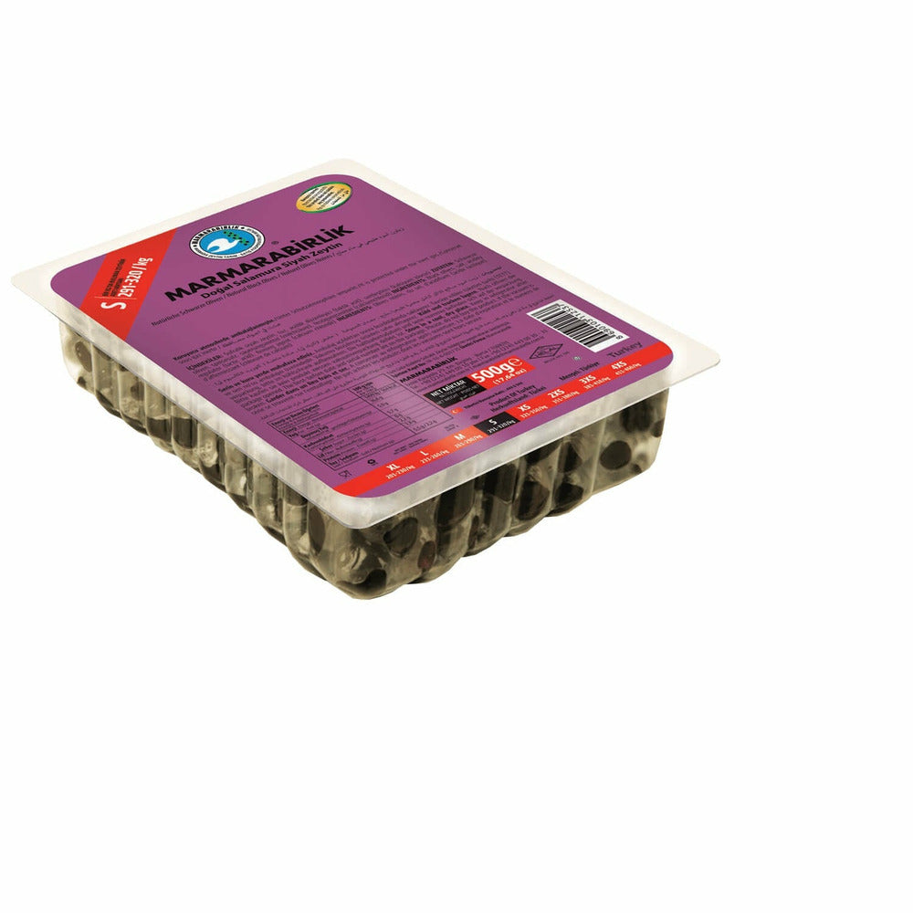 Marmarabirlik Natural Black Olives S Size 500g | Best Grocery