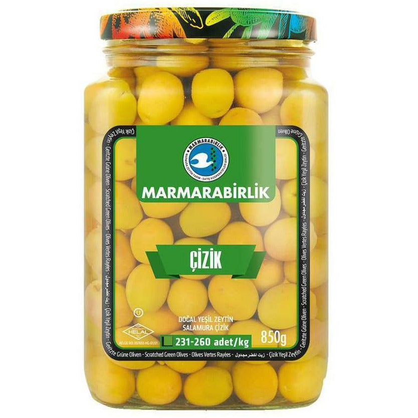 Marmarabirlik Green Scratched Olives XL Pack 850g | Best