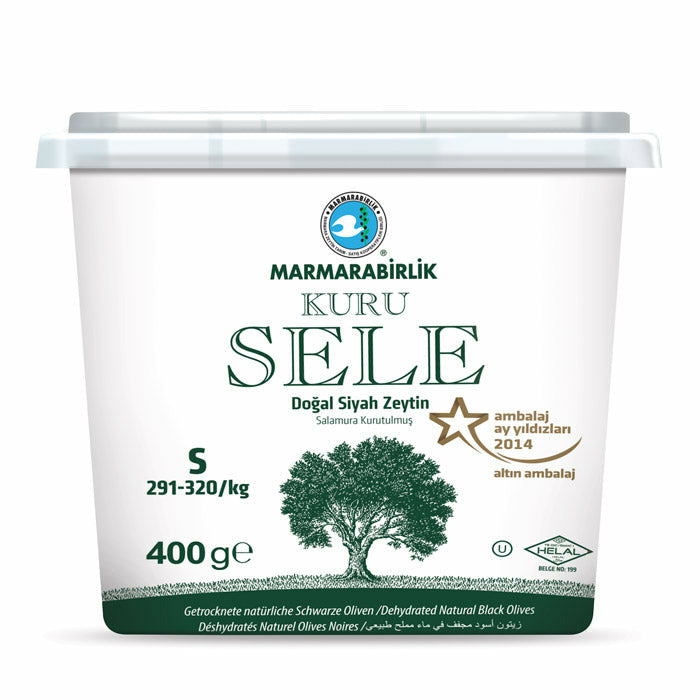 Marmarabirlik Kuru Sele S Black Olives Tub Pack 400g | Best