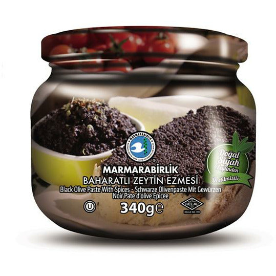 Marmarabirlik Baharatlı Siyah Zeytin Ezmesi 340g