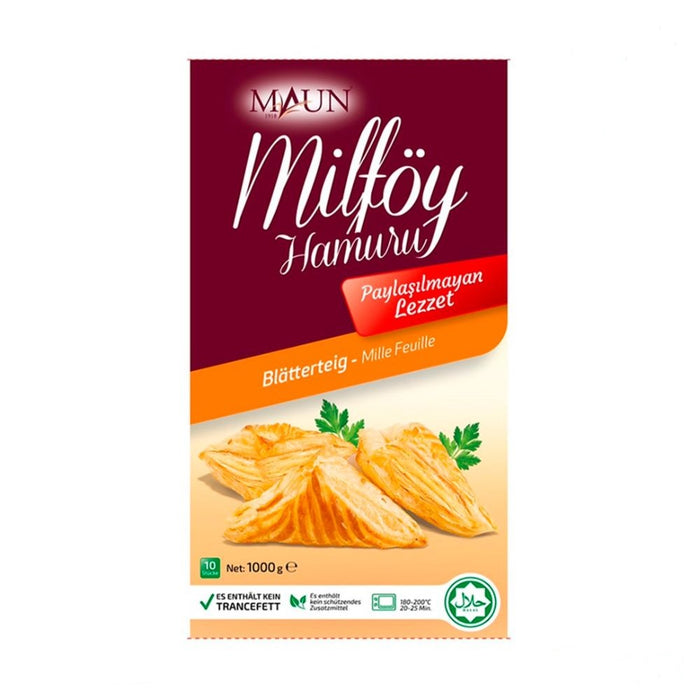 Maun Milfoy Puff Pastry (Milfoy Hamuru) 10 Pcs 1 kg