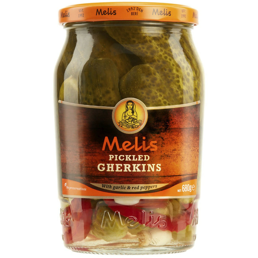 Melis Pickled Gherkins With Garlic 720ml | Best Grocery