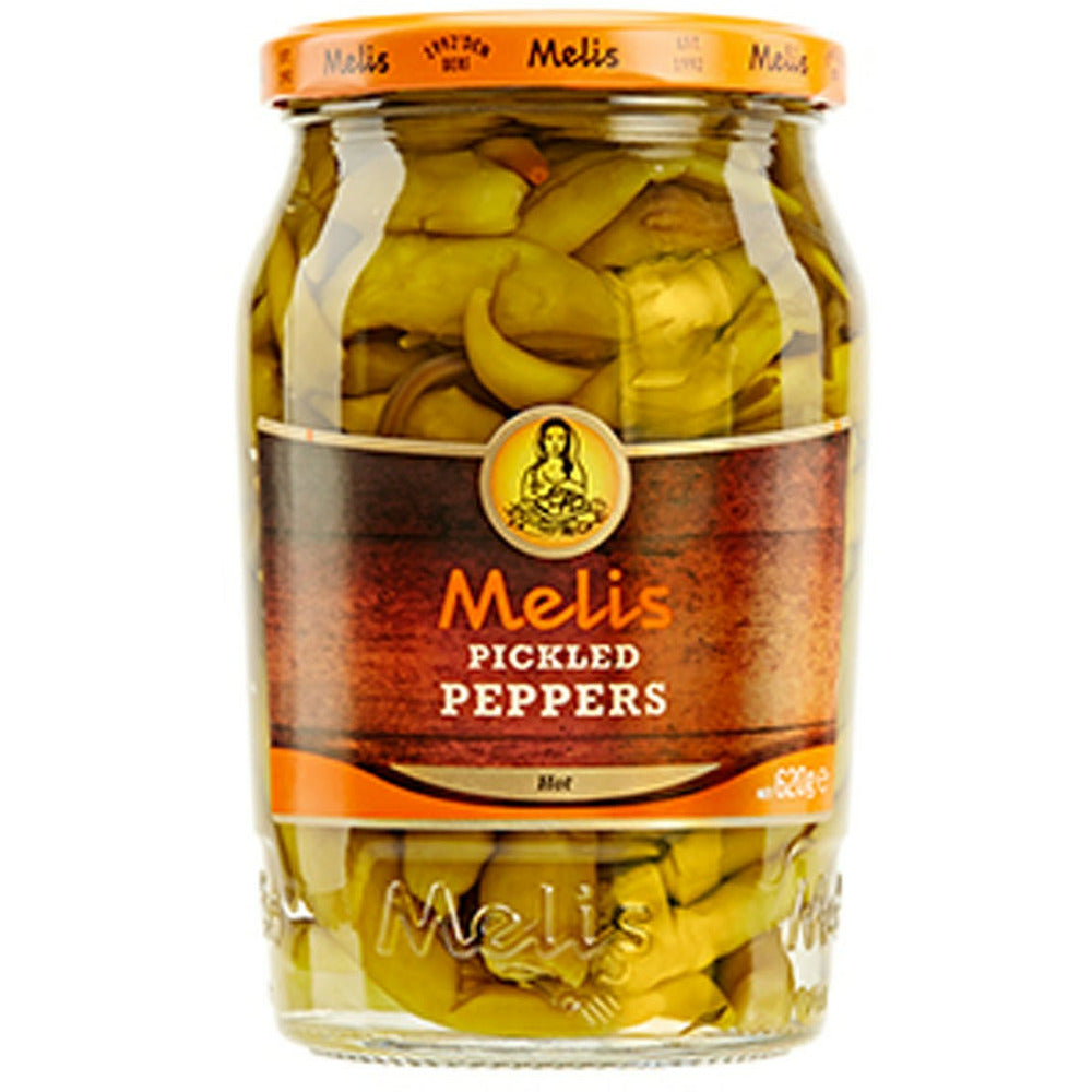 Melis Pickled Hot Peppers Glass Jar 720ml | Best Grocery