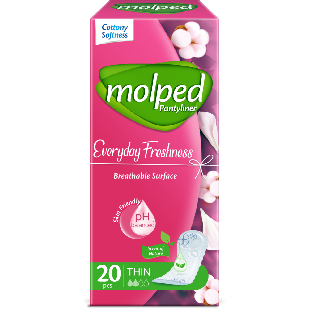 Molped Everyday Freshness Scent of Nature Thin 40 Pcs