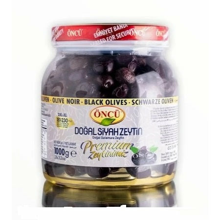 Oncu Natural Black Olives Premium XL-2XL 1kg | Best Grocery